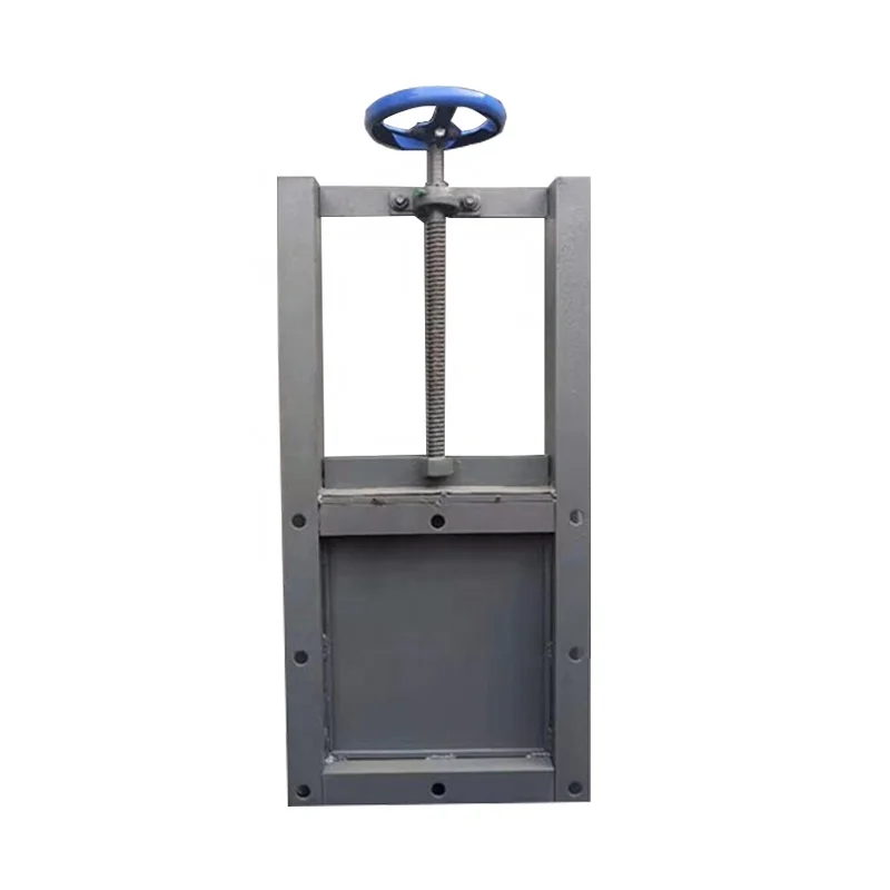Factory supply square type knife manual gate valve,flapper gate valve for sale