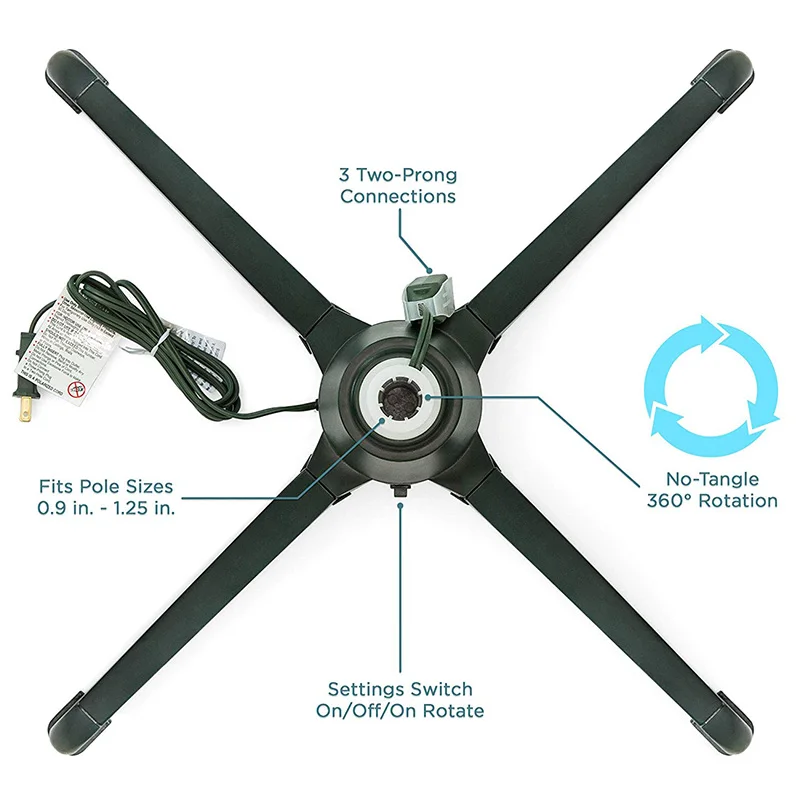 Plastic 360 Degree Rotating Christmas Tree Stand