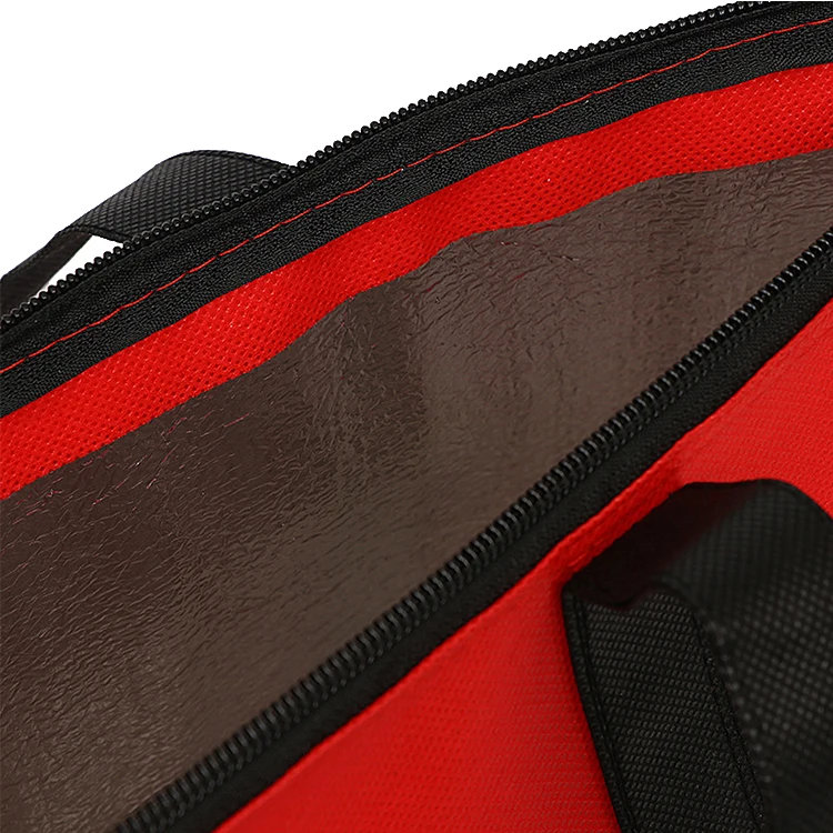 High Quality Waterproof Reusable Oxford Polyester Logoed Folding Small lunch bag canvas Insulated Cooler Bag With Zipper