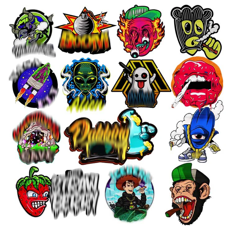 In Stock 100 PCS Custom Printed Special Shape Resealable Baggies 1 g 3.5 g Die Cut Mylar Bags Holographic