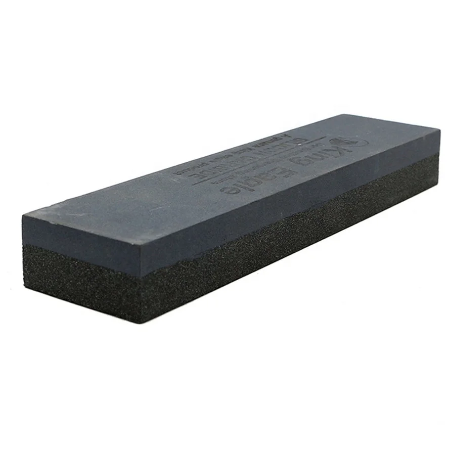 Dual sided 80/120 grit silicon carbide sharpening stone