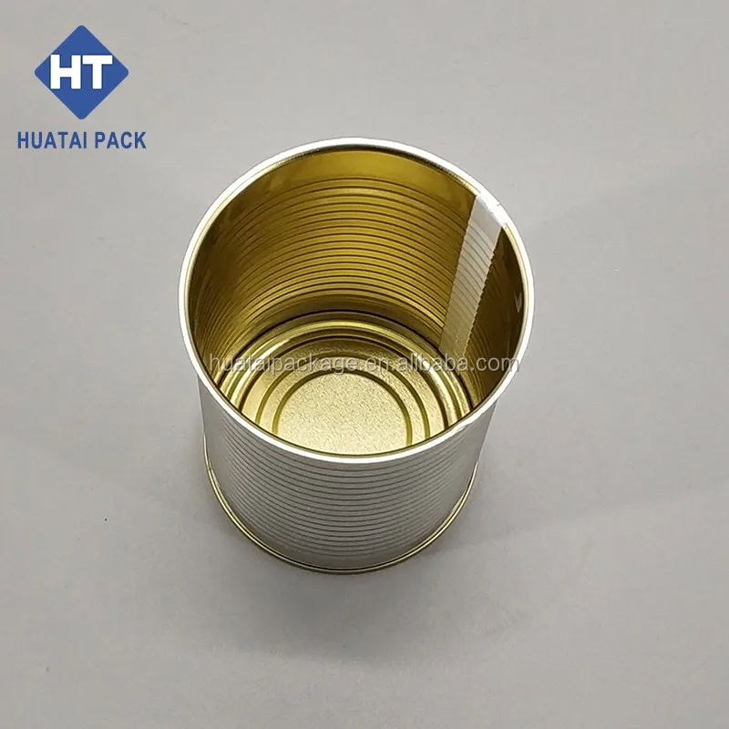 Customized empty round easy open lid tomato sauce/vegetable seeds tin can