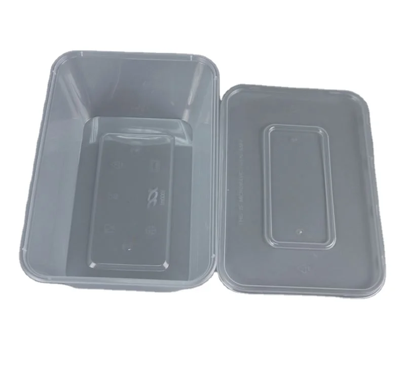 
 Пластиковый прозрачный одноразовый прозрачный пищевой контейнер различной емкости  
