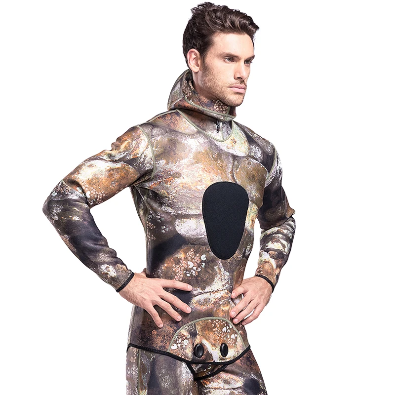 Мужской гидрокостюм 3 мм, камуфляжные гидрокостюмы для дайвинга, подводного плавания, охоты, полный костюм