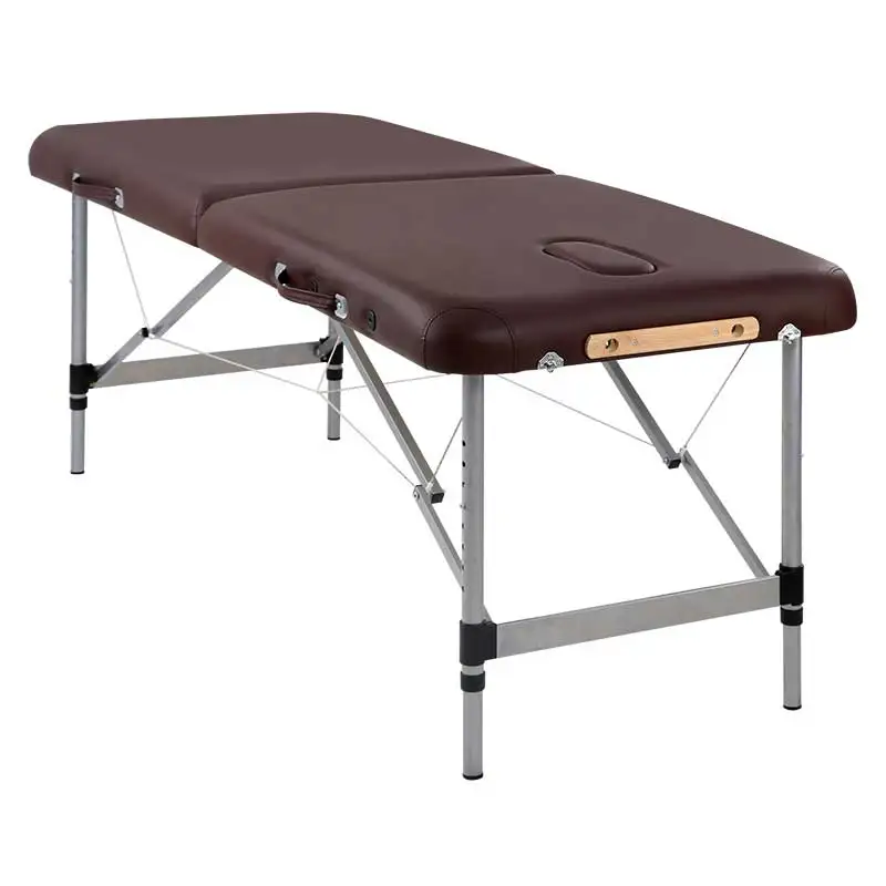 Cambodia Factory Custom Luxury Aluminum Folding Thai Milking Adjust Bed Spa Portable Massage Table Tattoo Bed with Backrest