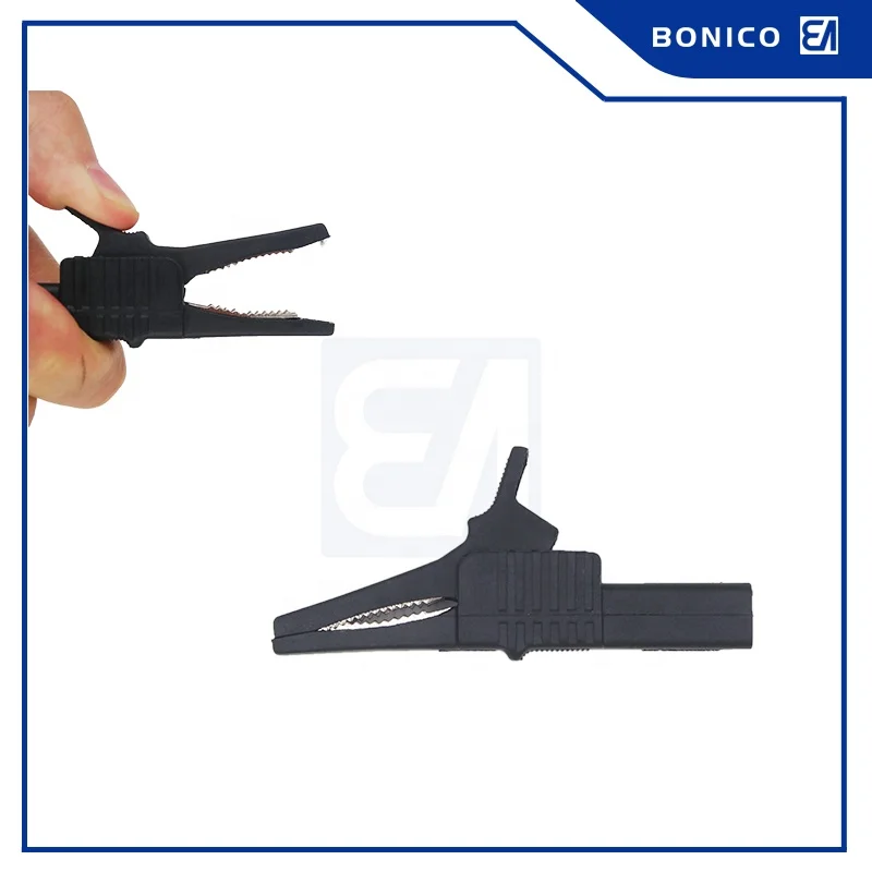 32A 84MM Nickel Plated Brass Nylon Material PVC Insulated Test Dolphin Clip