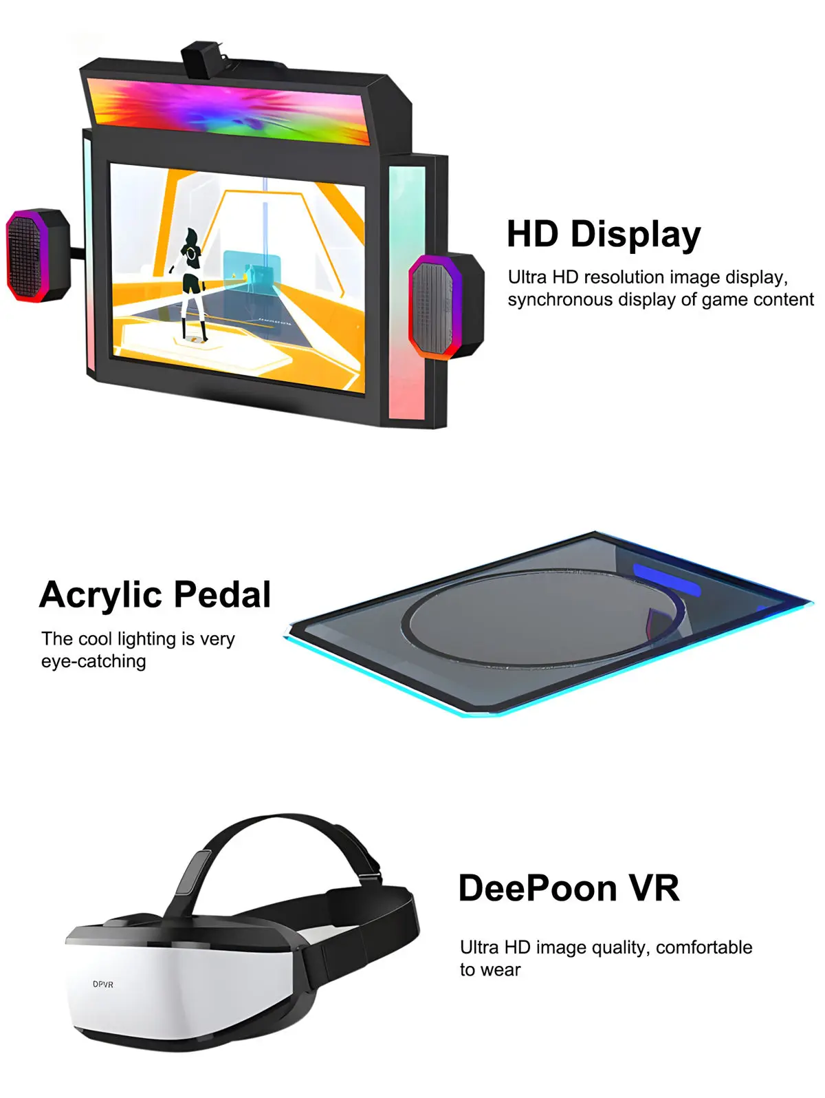 Cheap Virtual Reality Music Simulator Equipment Motion 9D Dance Arcade Machine VRVideo Games