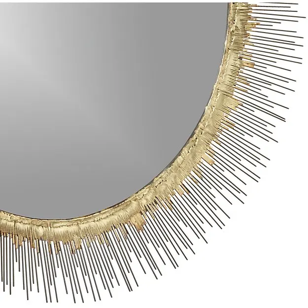 Decorative Metal Wire Frame Oval Mounted Mirror for Hallway, Bedroom, Bathroom, Living Wall Art Decorative Mirror