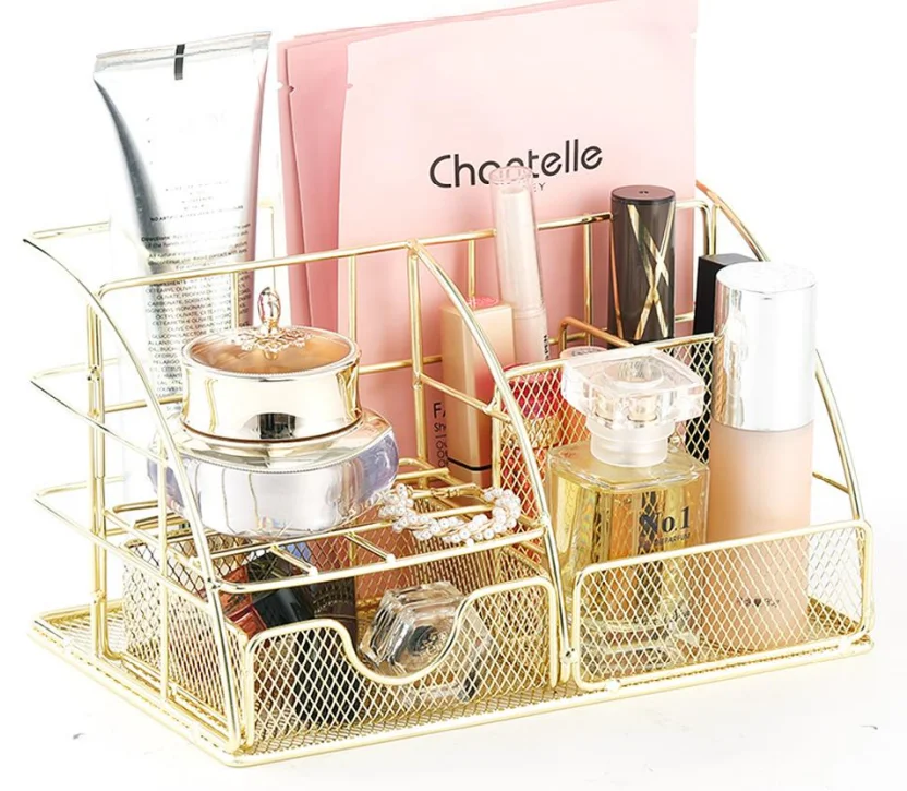 Wire Mesh Desk Organizer Customized Desktop Stationery