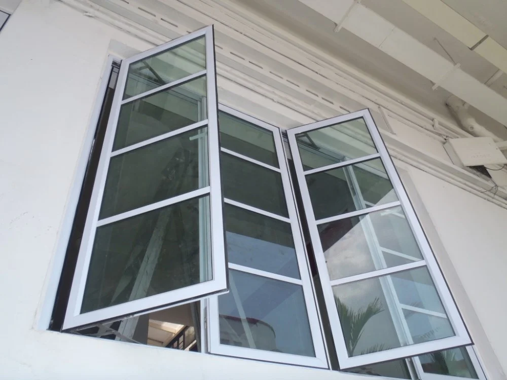 Supplier plastic swing opening philippines double glazing room vinyl casement window