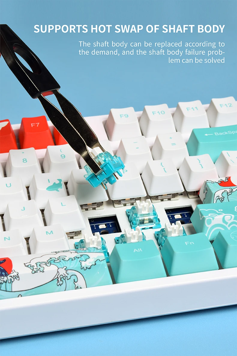 AFLION Gamer White Backlit Hot Swappable Gaming Rgb Mechanical Keyboard Aflion 100 Mechanical Keyboard Phone