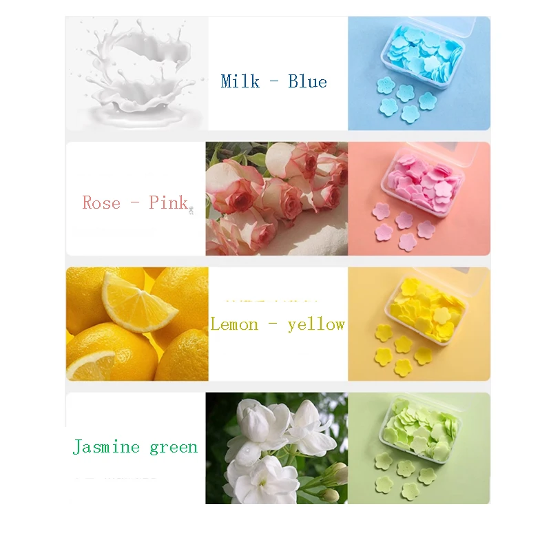 Scented Bath Confetti Petal Flower Soap Hand Wash Paper Soap Mini Paper Soap