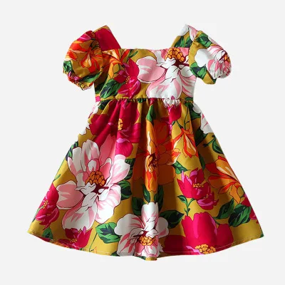 
F40248A baby girl party dress children frocks designs sleeveless summer dress 
