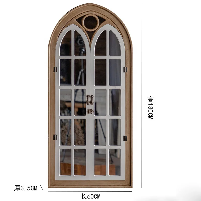 Amazon Best Sale Wall Decor Mirror Living Room Window Decor Wholesale Wood Frame Home Mirror (1).jpg