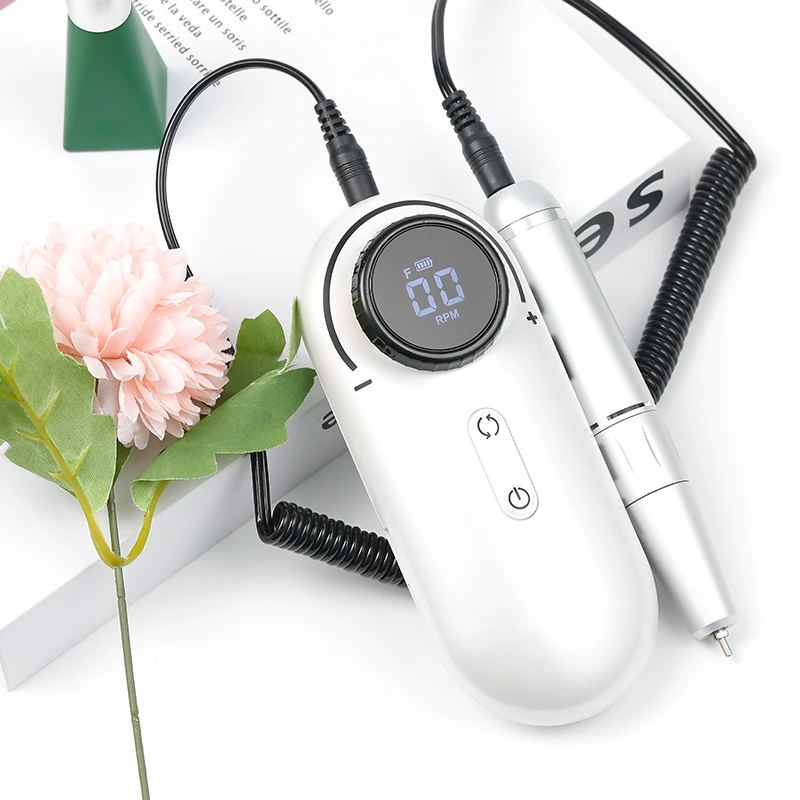 New Arrival UV301 Household Salon Manicure Pedicure Polisher Nail Machine Set 30000rpm Pink Electric Nail Drill Polisher