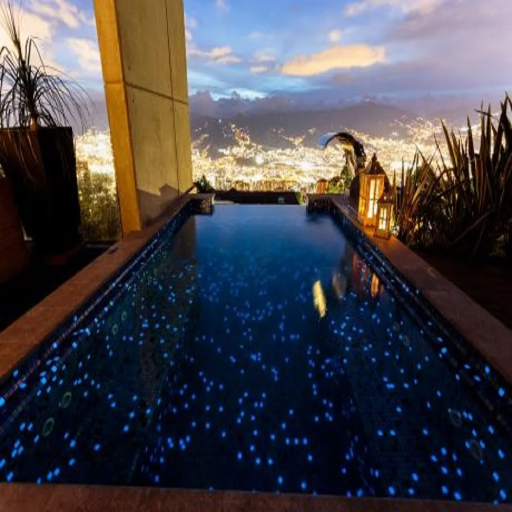 RGB light changing fade swimming pool underground light with Fibre optic LED Driver