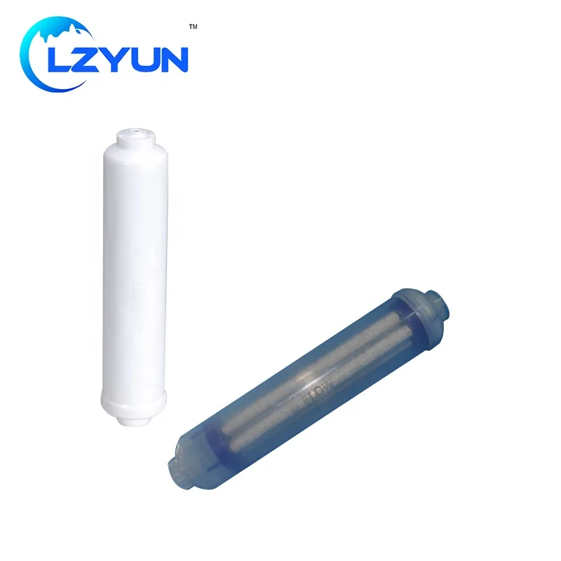 Post carbon in- line water filter cartridge