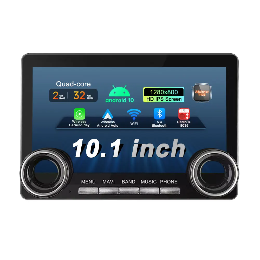 10 1 дюймов Двойная Ручка Android Автомобильная радиосистема GPS аудио Алмазная мультимедиа