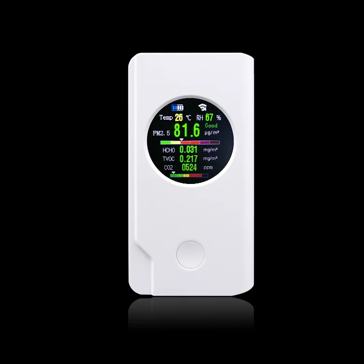 
OEM N2 air quality monitor detector CO2 PM2.5 PM10 formaldehyde GNGS new product N2 fashion design air quality monitor PM2.5 PM10 formaldehyde HCHO air pollution particle detector