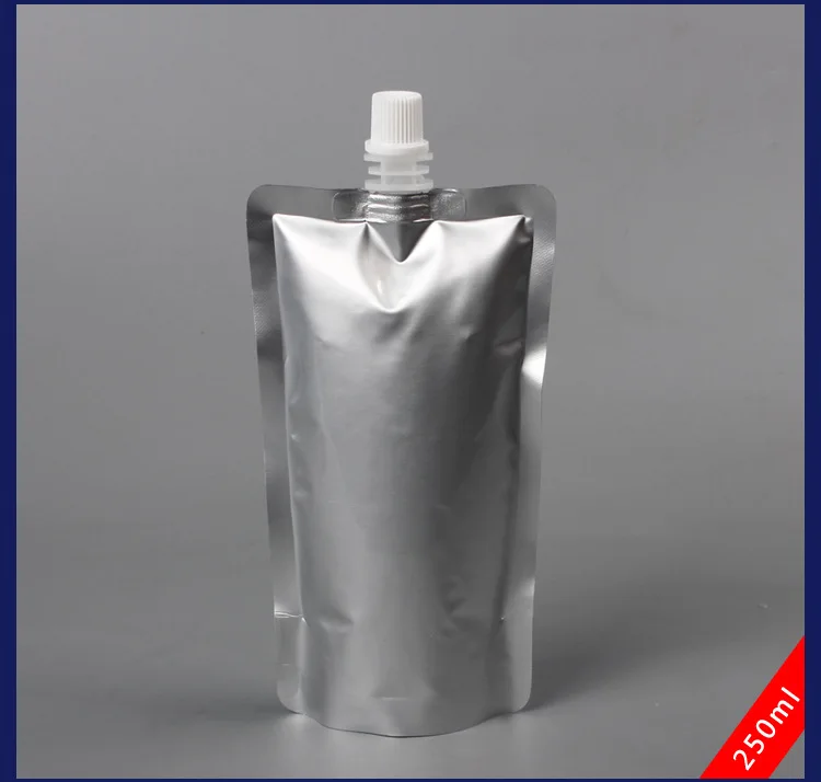 aluminum foil nozzle bag Plastic Beverage Bags DIY Drinking Fruit Juice Storage Bag Stand Up Spout pouches