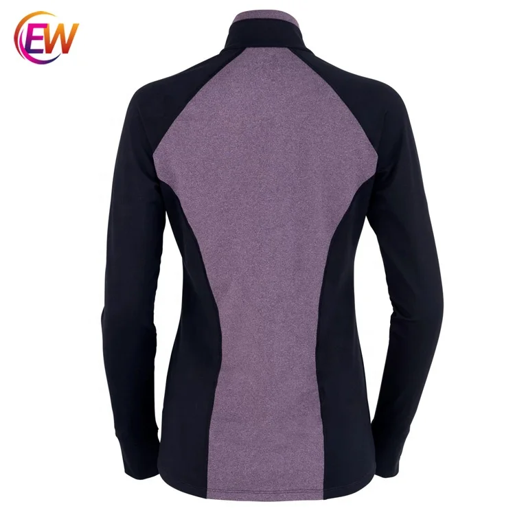 EW OEM/ODM Wholesale Women Dry Fit Equestrian Shirt Horse Riding Long Sleeve Base Layer