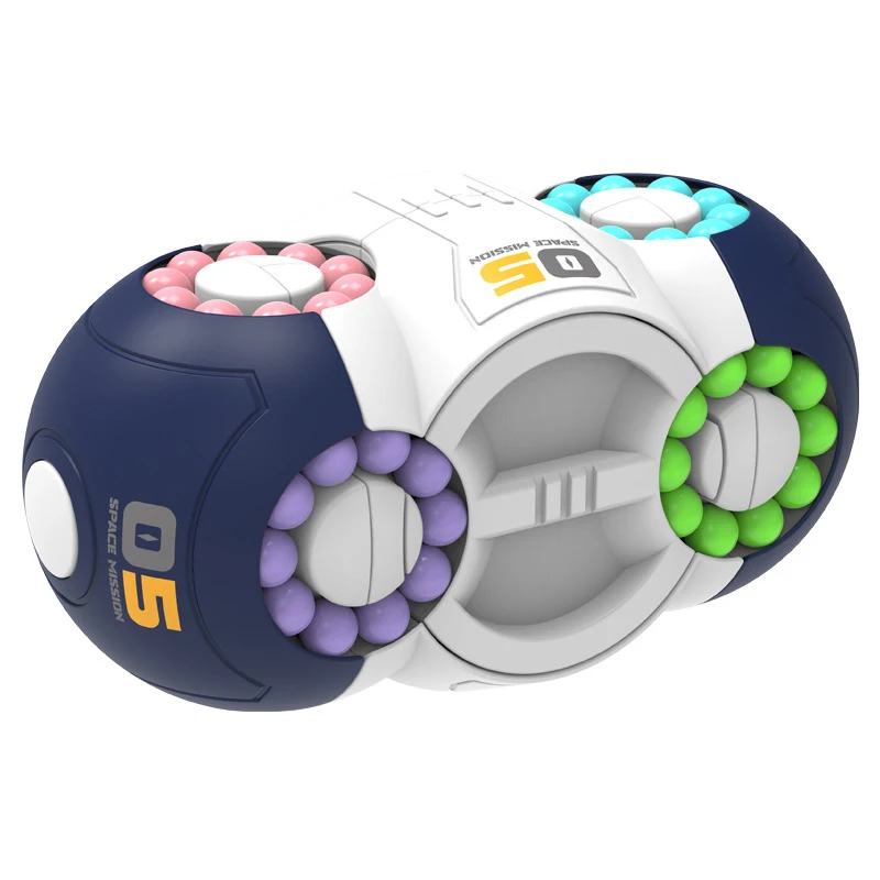 Hot Sale Eight Sides Magic Bean Puzzle Toy Rotate Magic Bean Game Cube For Kids