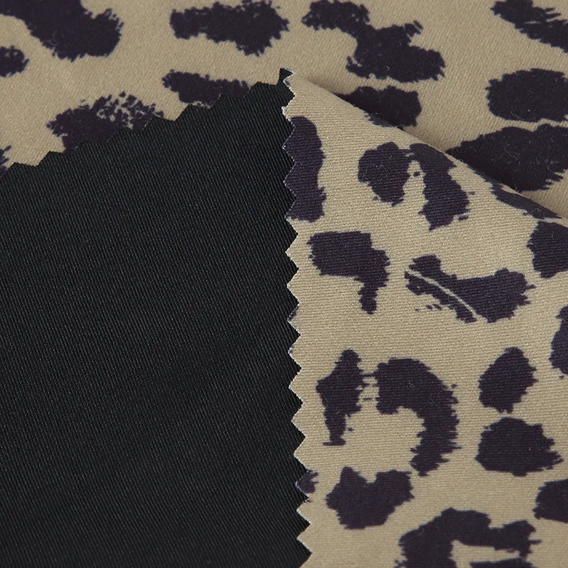 Sample customization polyamide  blended sandwich duplex printing high elastic yoga clothes fabric sports yoga pants fabric