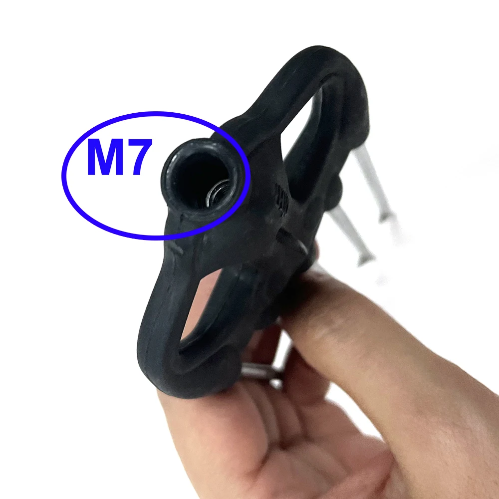 Dia M7 Thread Fishing Fork Stainless Steel Harpoon 3 4 5 Prongs Fishing Spear Portable Round Harpoon Multi-style Tackle Tool