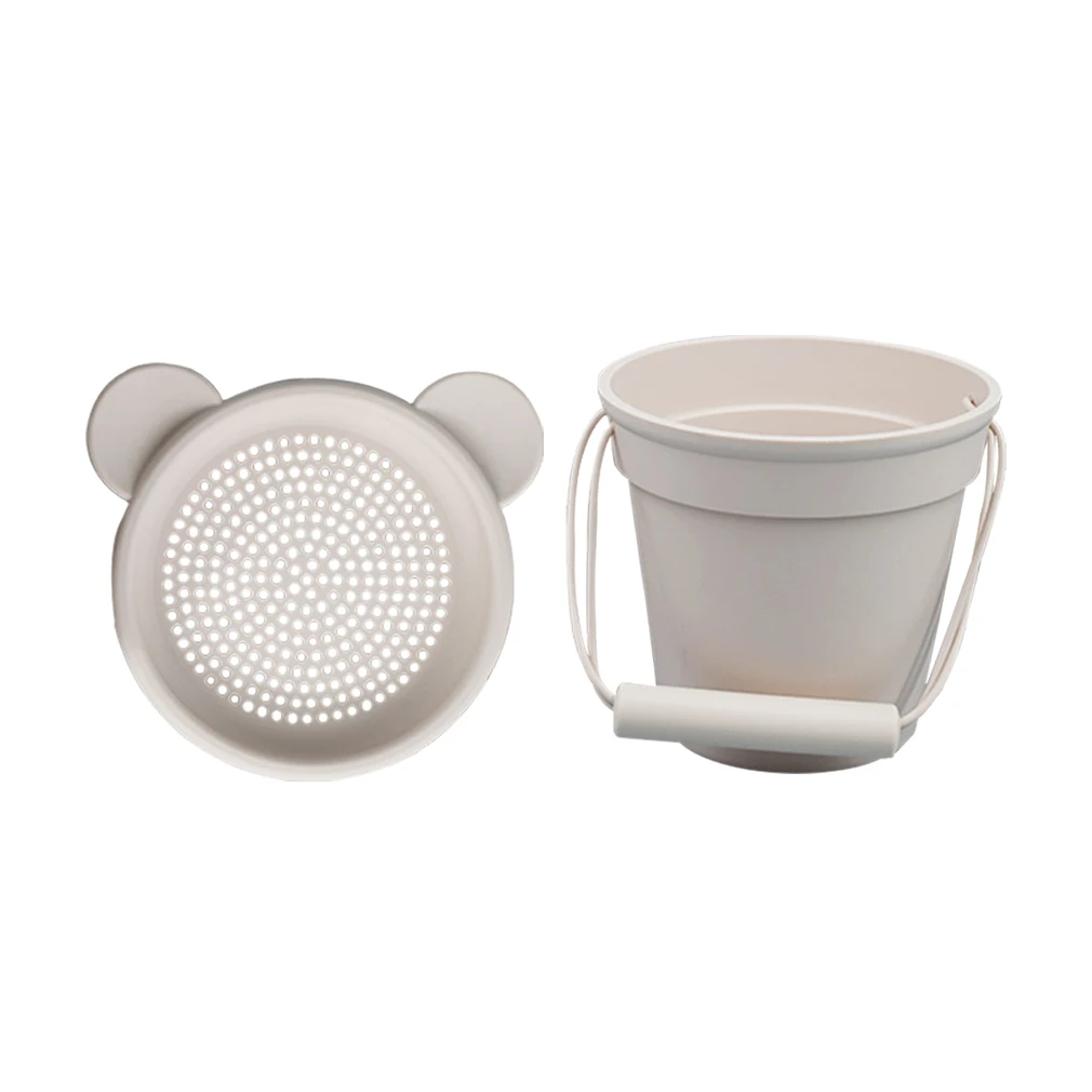 Ecochoose  Bpa Free Portable Silicone Sand Bucket Toys Customized Silicone Beach Toys Silicone Bucket Pail And Spade Sets