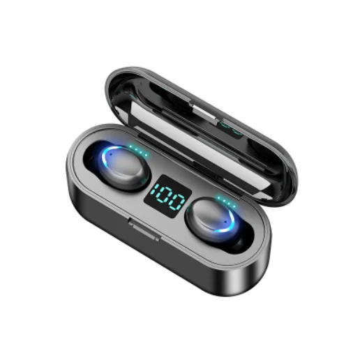 LED Power Display Invisible Wireless Sport Headphones With Power Storage Wireless BT 5.0 Waterproof Earphone Waterproof Earbuds
