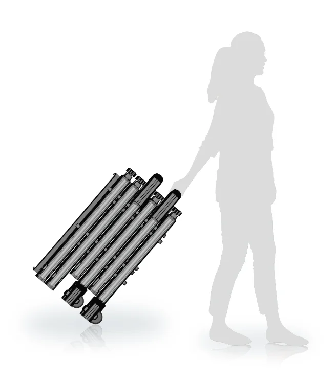 Waterproof Portable and foldable  Gate Door Frame Portable Metal Detector Walk Through Metal Detector for casual inspection