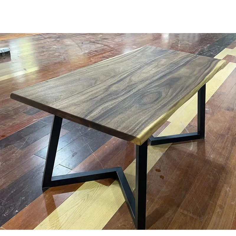South American Walnut 74*25 inch Solid Hardwood Table Tops Modern Contemporary Design Custom Kitchen Countertop