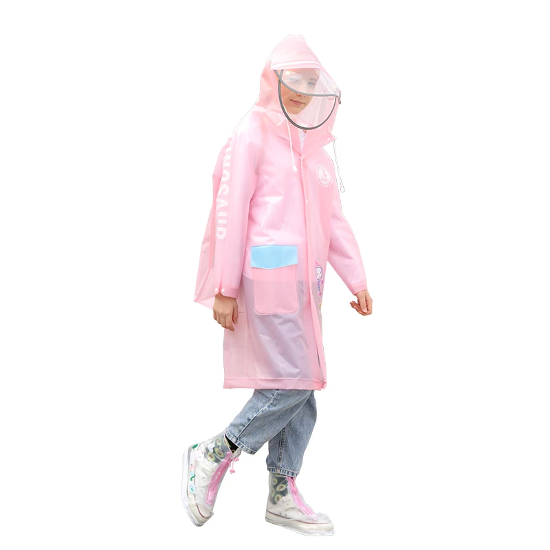 Factory Wholesale Eva Outdoor Poncho Waterproof Long Rain Coats Children for Kids