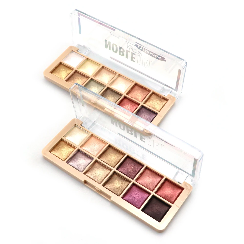 Create Custom Shimmer Eye Shadow Fully Vegan High Pigment Cosmetic 12 Colors Clear Transparent Pearl Eyeshadow