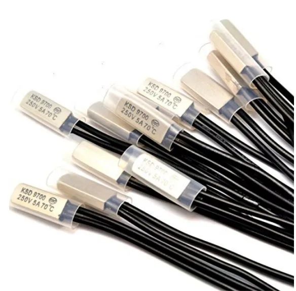 DuoPu Customized 250V 5A KSD9700 Temperature Control Switch Normally Opened Thermal Switch Thermostat Thermal Protector
