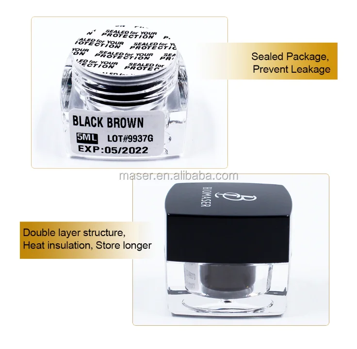 BIOMASER good quality 14 colors 3d  lip pigment cream tattoo eyebrow permanent tattoo pigment for microblading