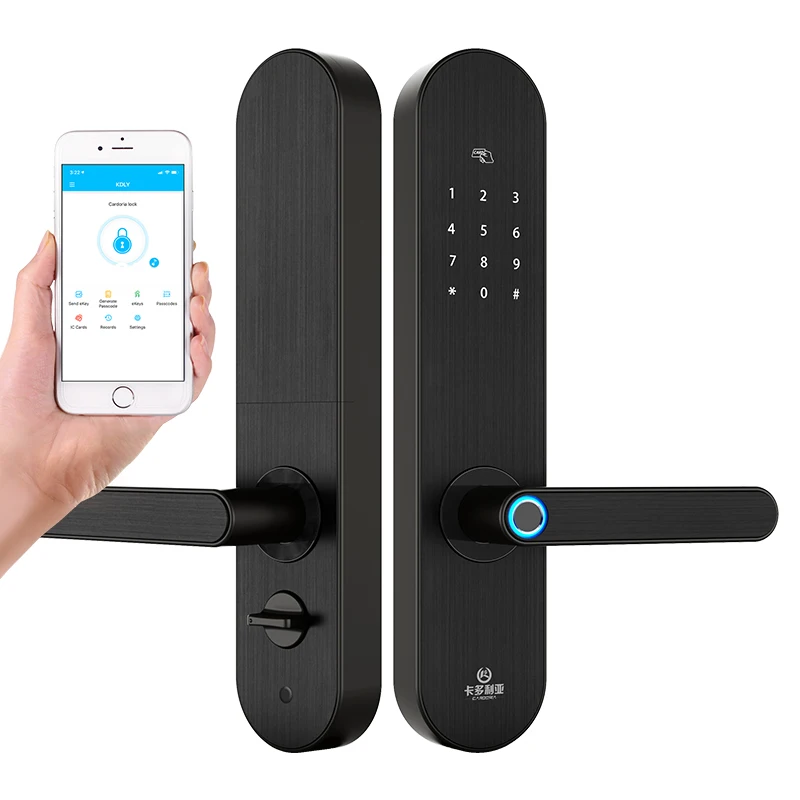 Smart отпечатков пальцев цифровой Bluetooths/wi fi замок с разблокировкой TTLock, ключ, код и отпечатков пальцев