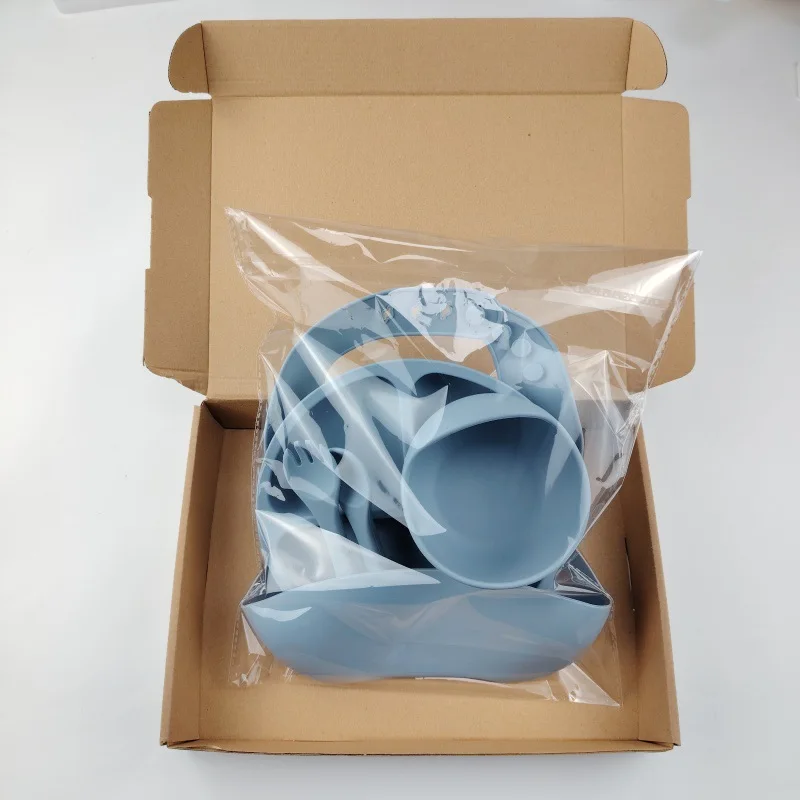 Baby Silicone Feeding Set Suction Animal Bear Shape Lfgb Kmart Jinjing Personalized Baby Custom Silicone Feeding Set