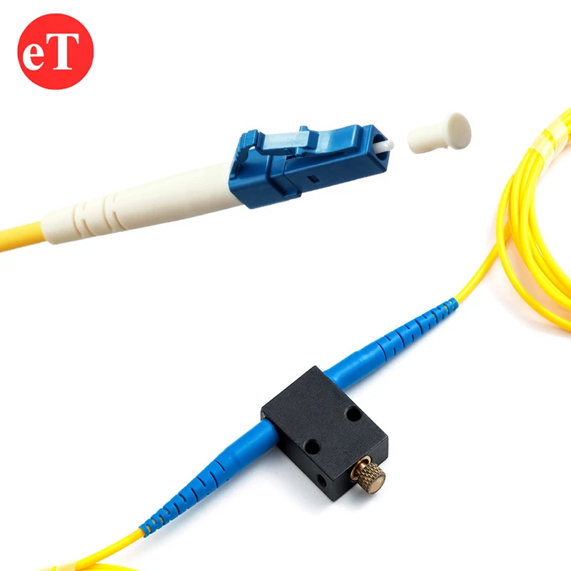 Одиночный Режим 0-60 дБ SC LC UPC Online VOA переменный волоконно-оптический