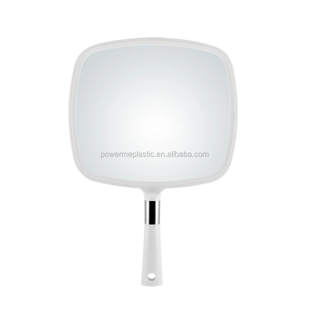 Custom Handheld Vanity Mirror Cosmetic Hand Held Makeup Mirror With Handle