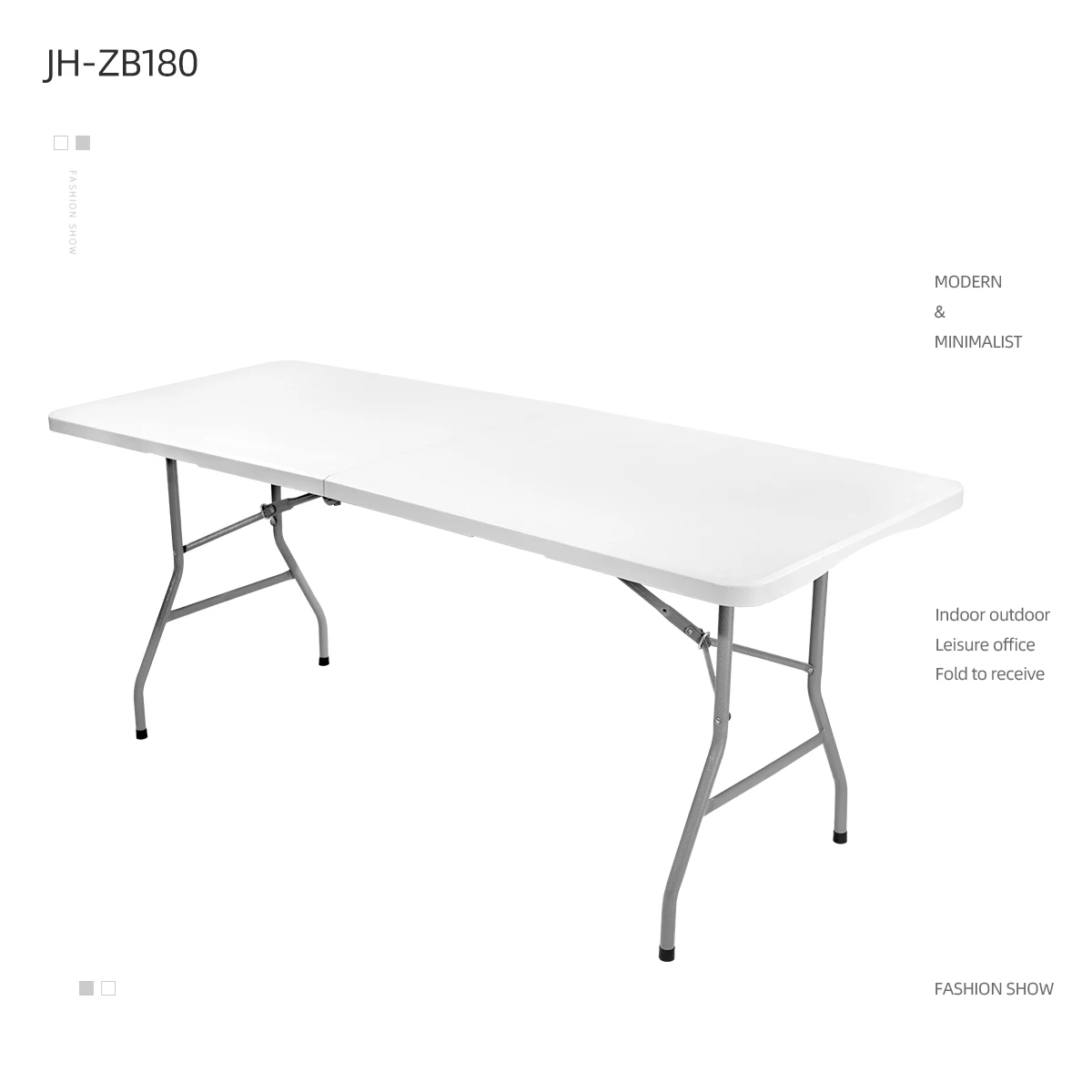 4ft plastic trestle table folding chair table