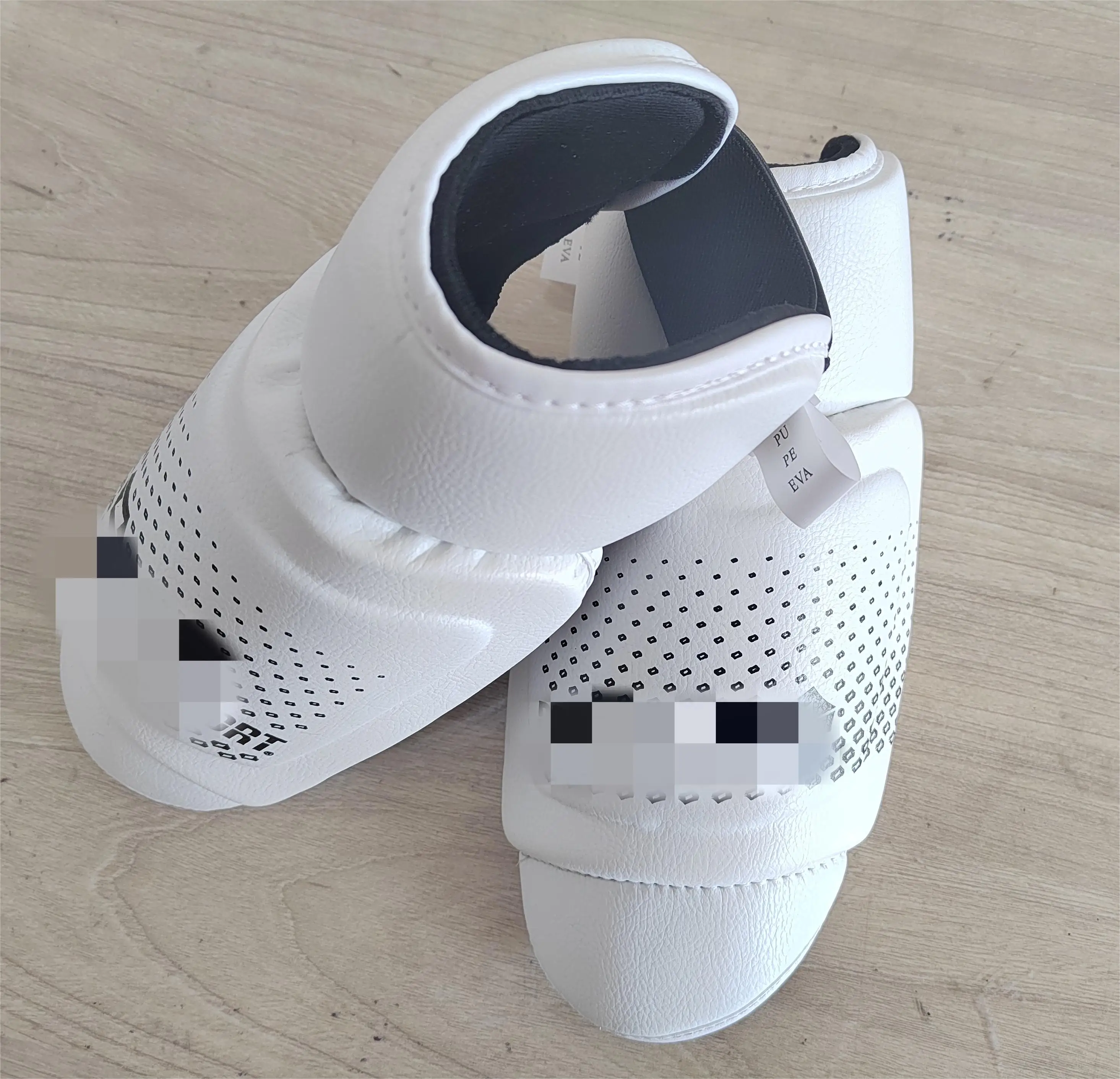 Высококачественная унисекс искусственная кожа тхэквондо Instep Guard с индивидуальным принтом логотипа самураев тренировочный материал из резиновой губки
