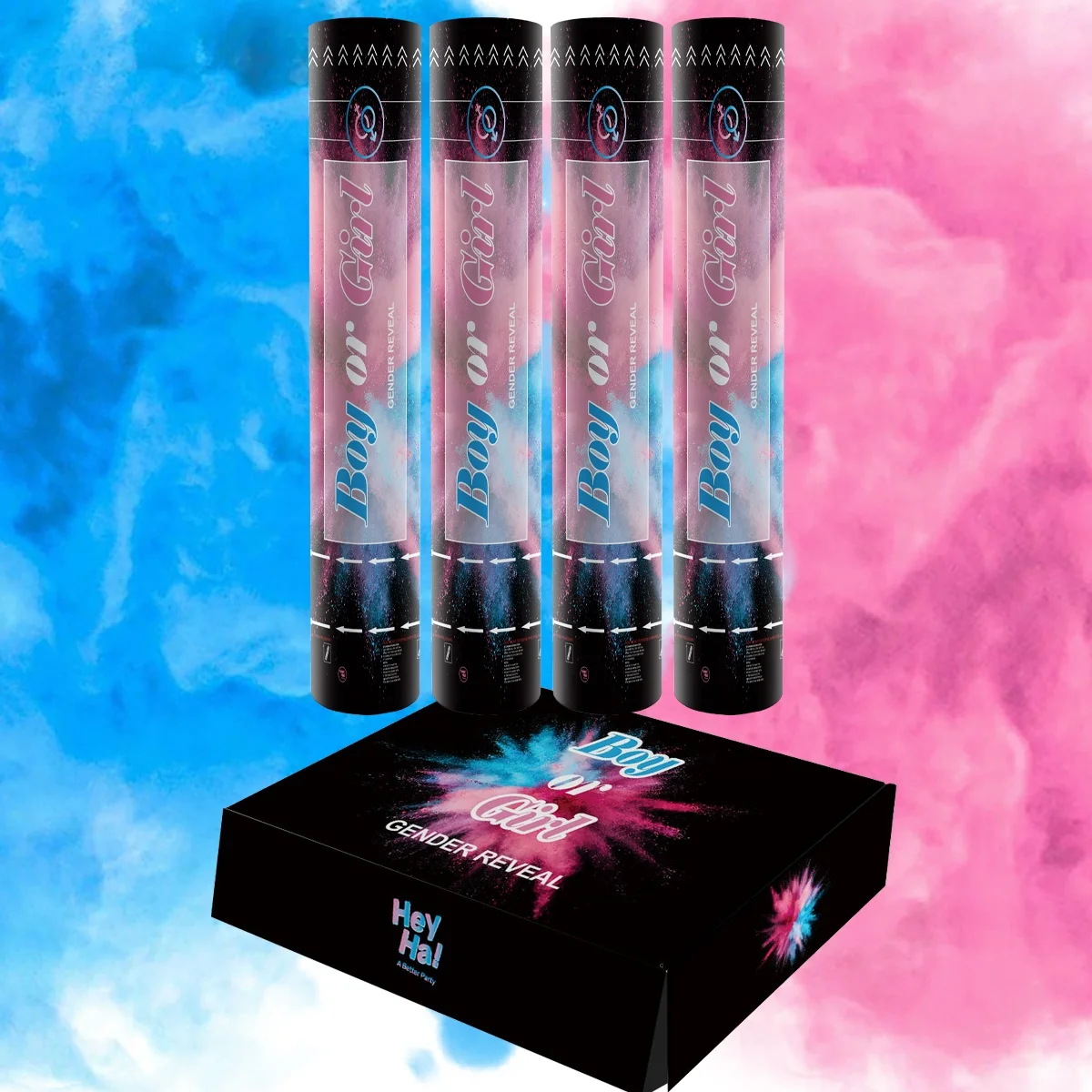 Boomwow gender reveal party confetti smoke holi power cannon for sale