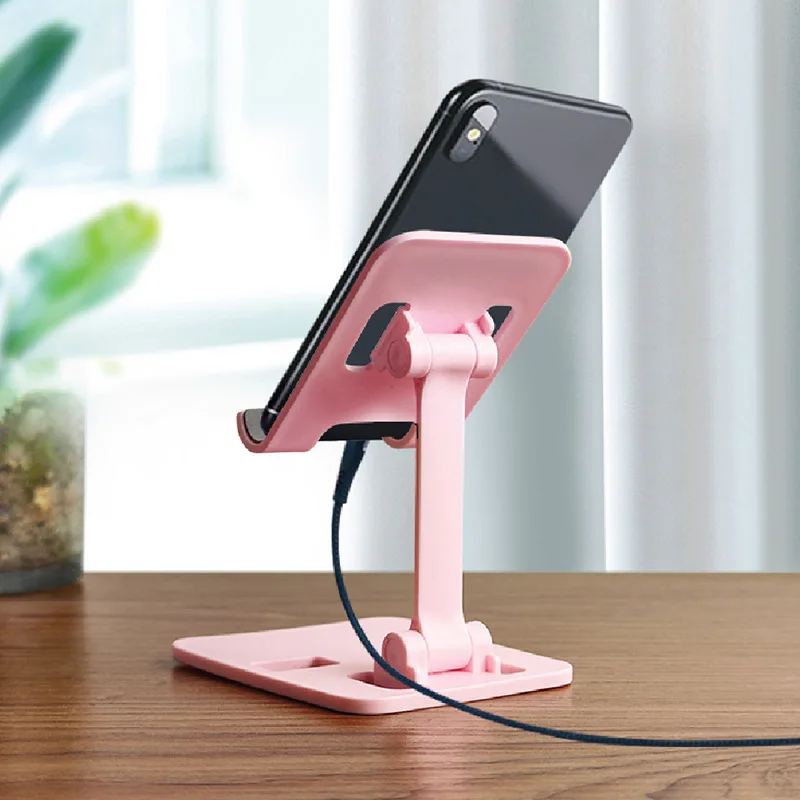 Aluminum Alloy Desktop Mobile Phone Stand Foldable Tablet Support Cell Phone Desk Bracket Lazy Holder For Smartphone Mount