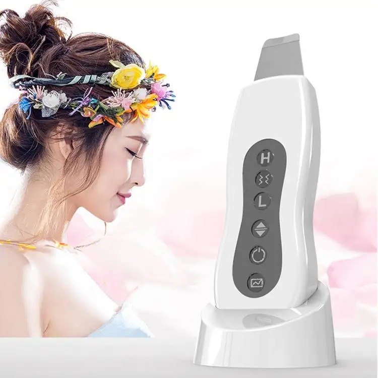 Portable Beauty Device Ultrasonic Skin Scrubber Facial Cleansing
