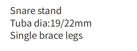 Wholesale Hot Sale Snare Drum Stand single brace legs S-22L