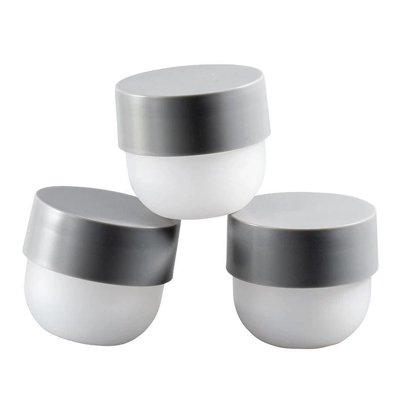 300g white body gray cover large capacity milk scrub cosmetic packaging container empty plastic jar