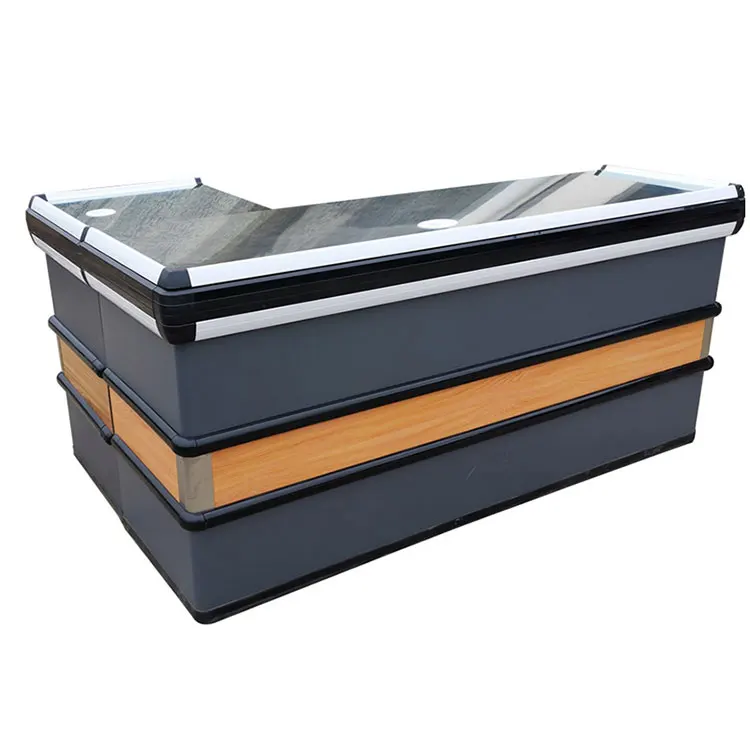 Hot Selling Convenience Store Cashier Checkout Counters Table For Supermarkets