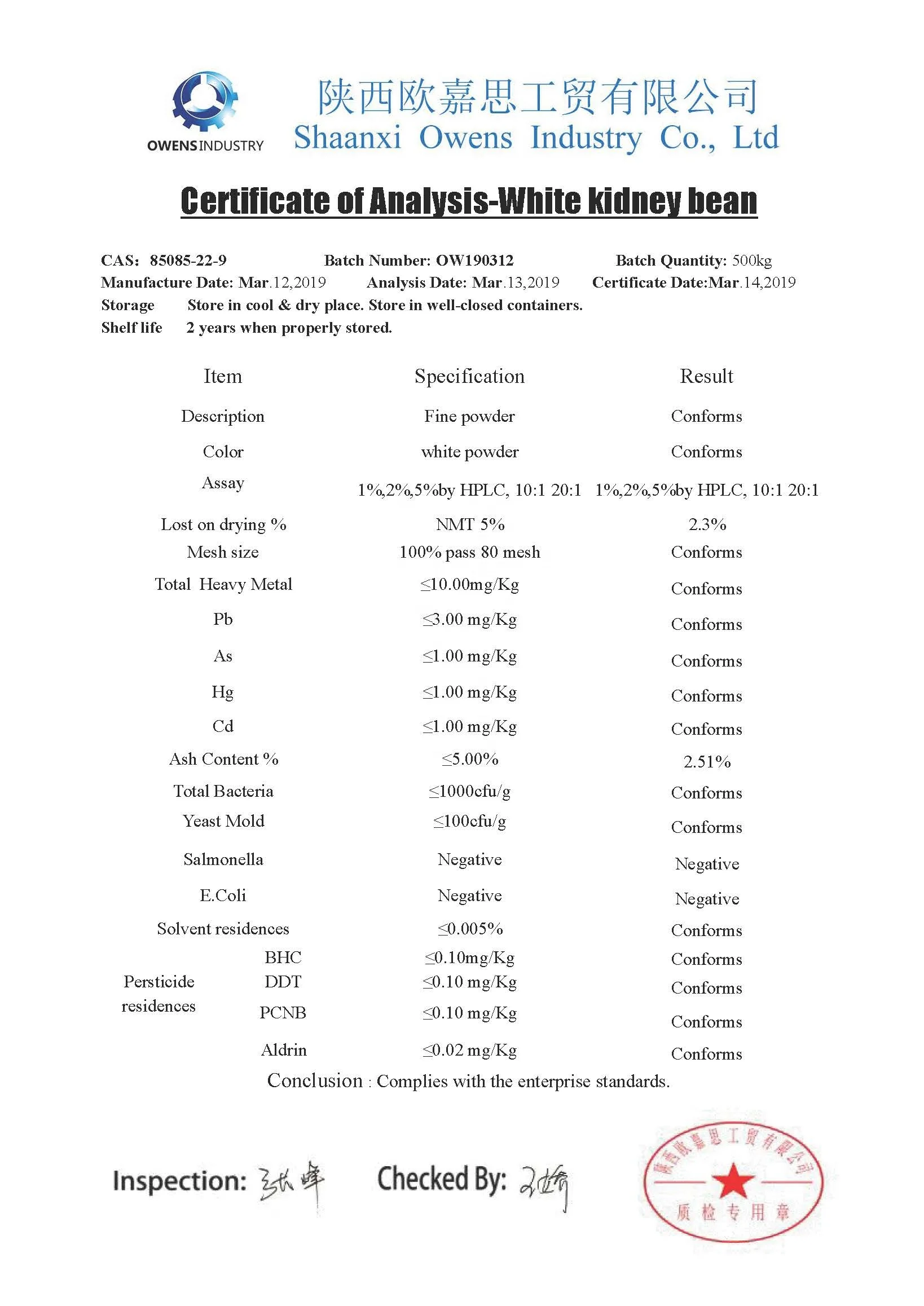 White Kidney Bean Extract