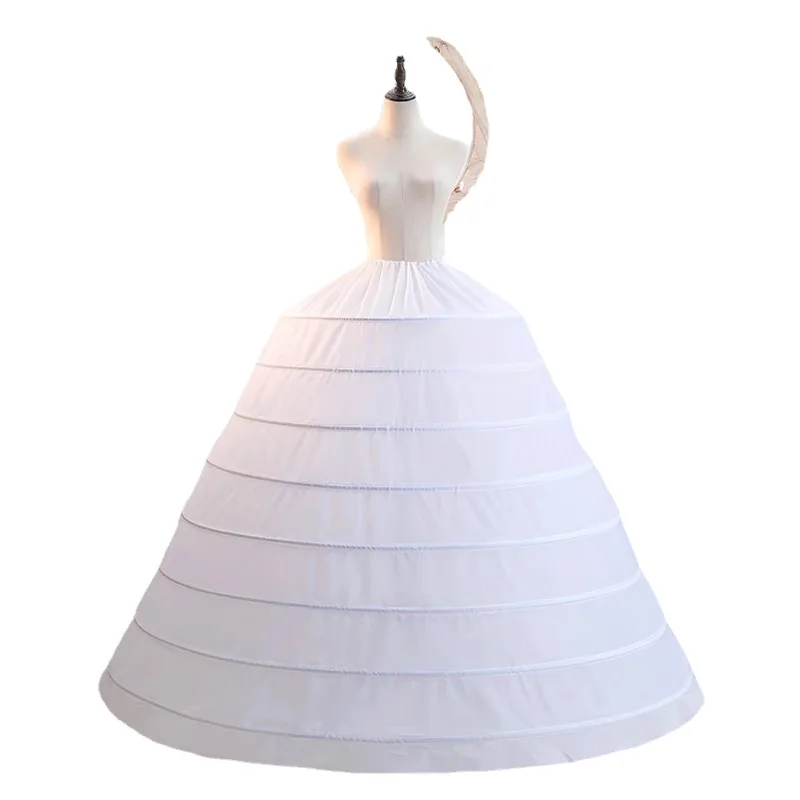 2023 Skirt Petticoat Plus Size Crinoline Petticoat 8 Hoop Petticoat For Wedding Dress